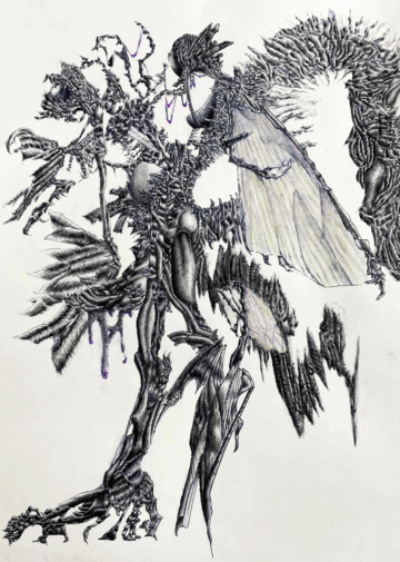 第36回連鎖校協会ファッションデザイン画コンクール グランプリ（文化服装学院連鎖校協会長賞）作品